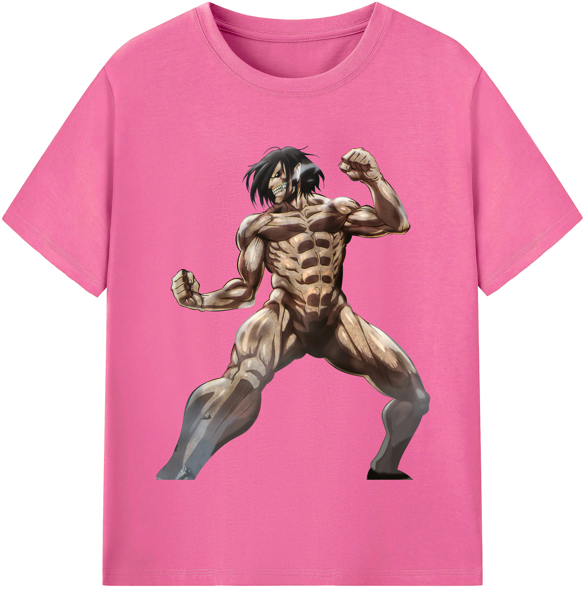 （画像用） 進撃の巨人 Attack on Titan レディースカジュアルプリントTシャツ（綿100％）